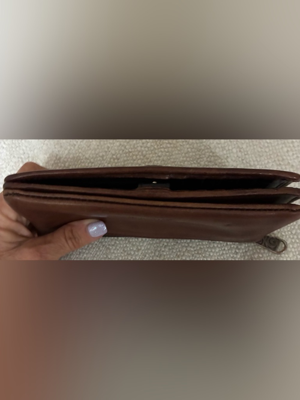 Brighton Vintage EuC Black & Brown Leather Continental Wallet - Picture 15 of 16
